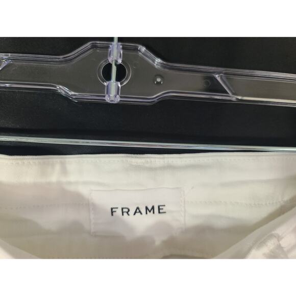 Frame Womens Designer Le Crop Mini Boot Jeans in Blanc 26 - Picture 4 of 6